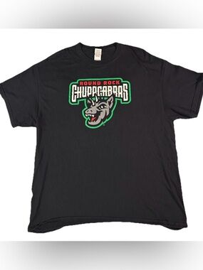 Round Rock Chupacabras Express Graphic T Shirt sz XL Black MiLB Baseball